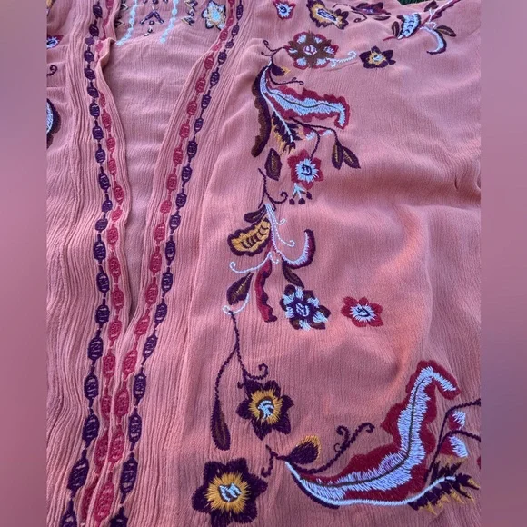 Orange Floral Women's Kimono Jacket - Picture 8 of 8